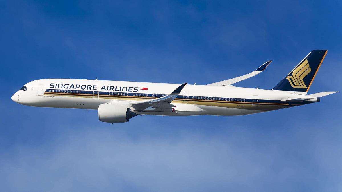 Un avión de Singapore Airlines.