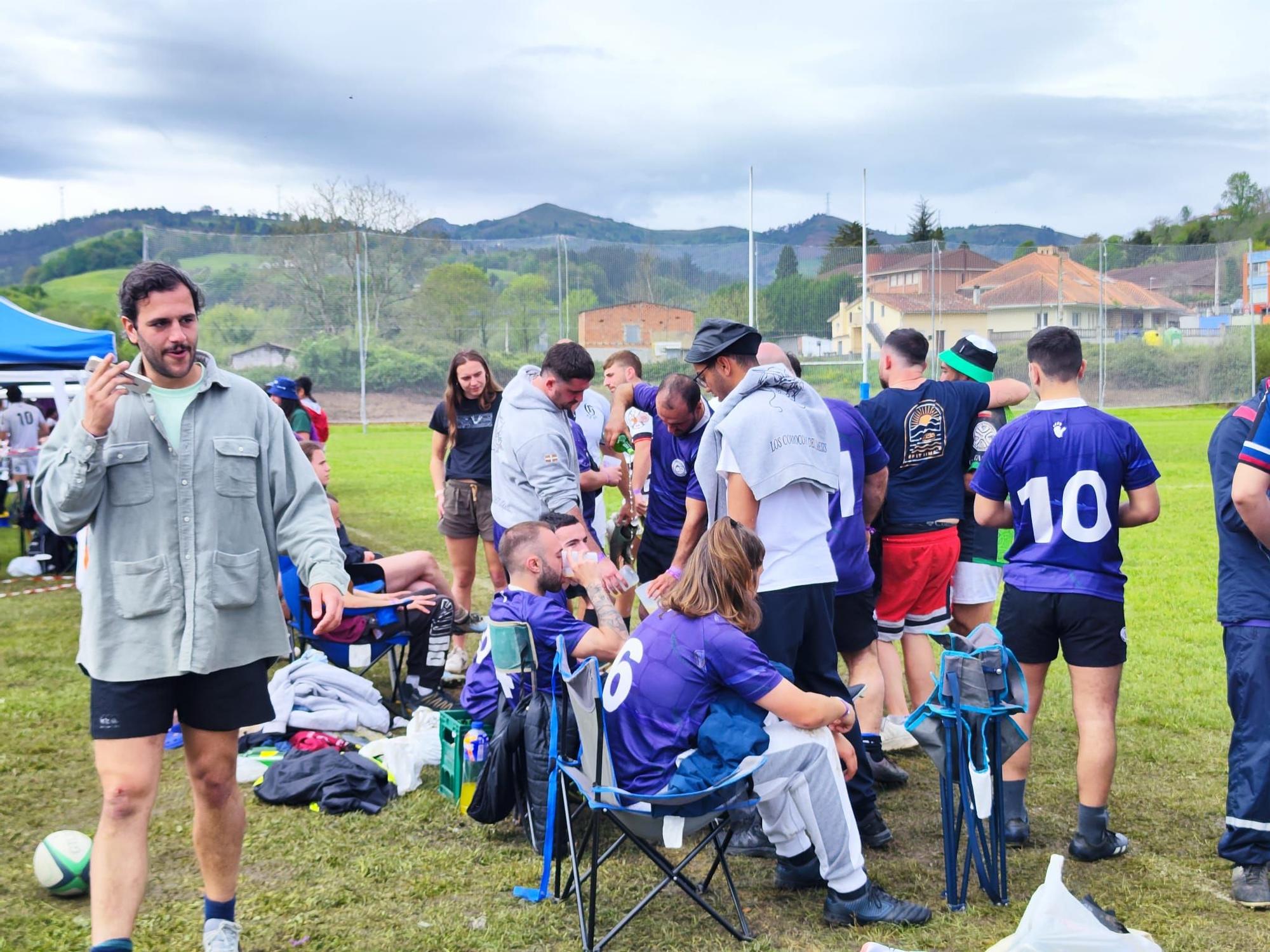 Pasión por el rugby en Grado: las imágenes de ambiente del seven que deja este viernes