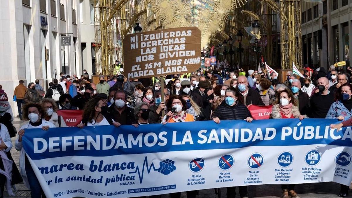 Marea Blanca de Málaga convoca a la ciudadanía para que defienda su Sanidad Pública