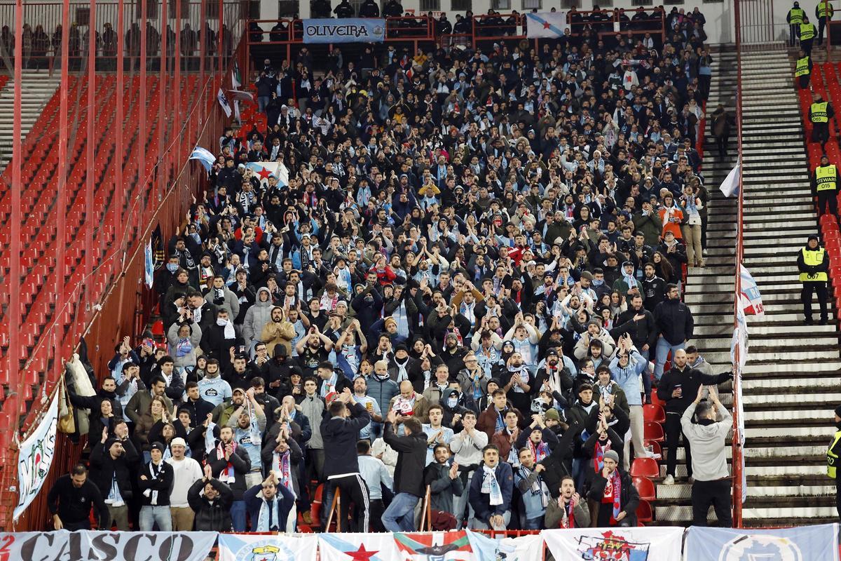 Las imágenes del Estrella Roja - Celta en Belgrado