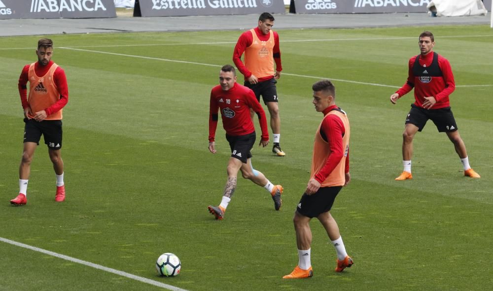 Último entrenamiento del Celta antes de vsitar el Bernabéu // Alba Villar