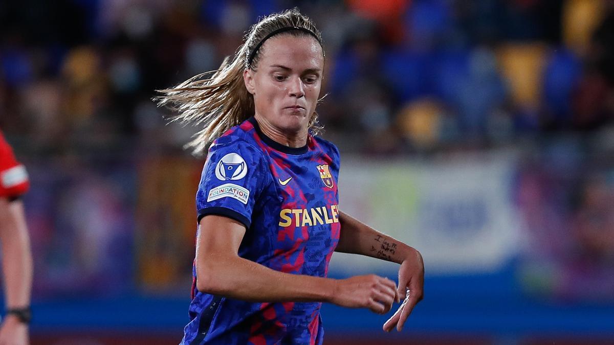 Irene Paredes en el partido de Champions contra el Arsenal