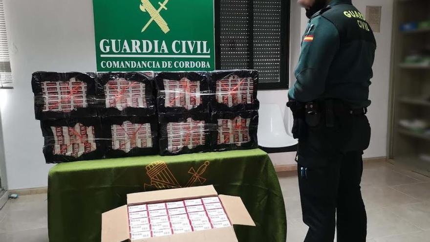 La Guardia Civil interviene 2.500 cajetillas de tabaco de contrabando en Encinas Reales