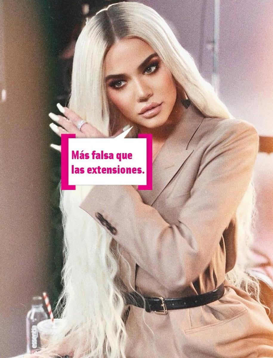 Khloé Kardashian con Photoshop