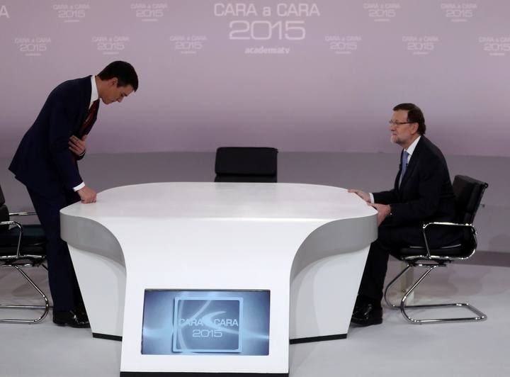 Cara a cara entre Mariano Rajoy y Pedro Sánchez