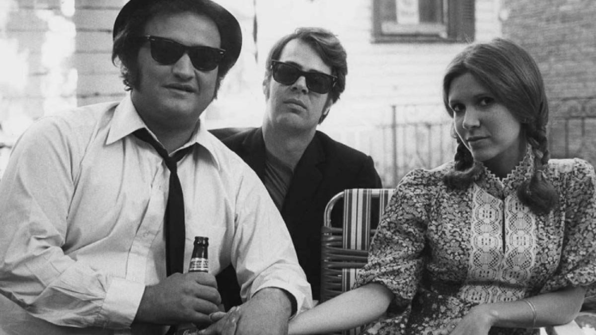 John Belushi, Dan Aykroyd y Carrie Fisher