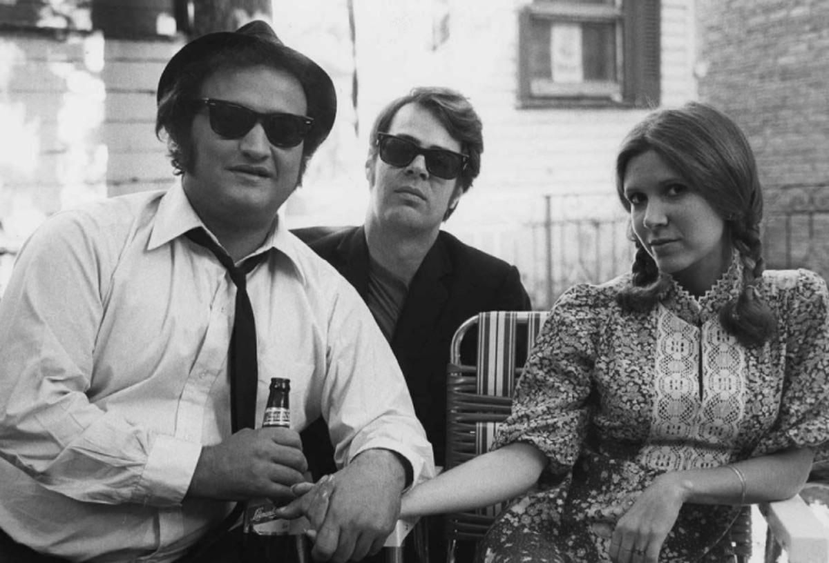 John Belushi, Dan Aykroyd y Carrie Fisher