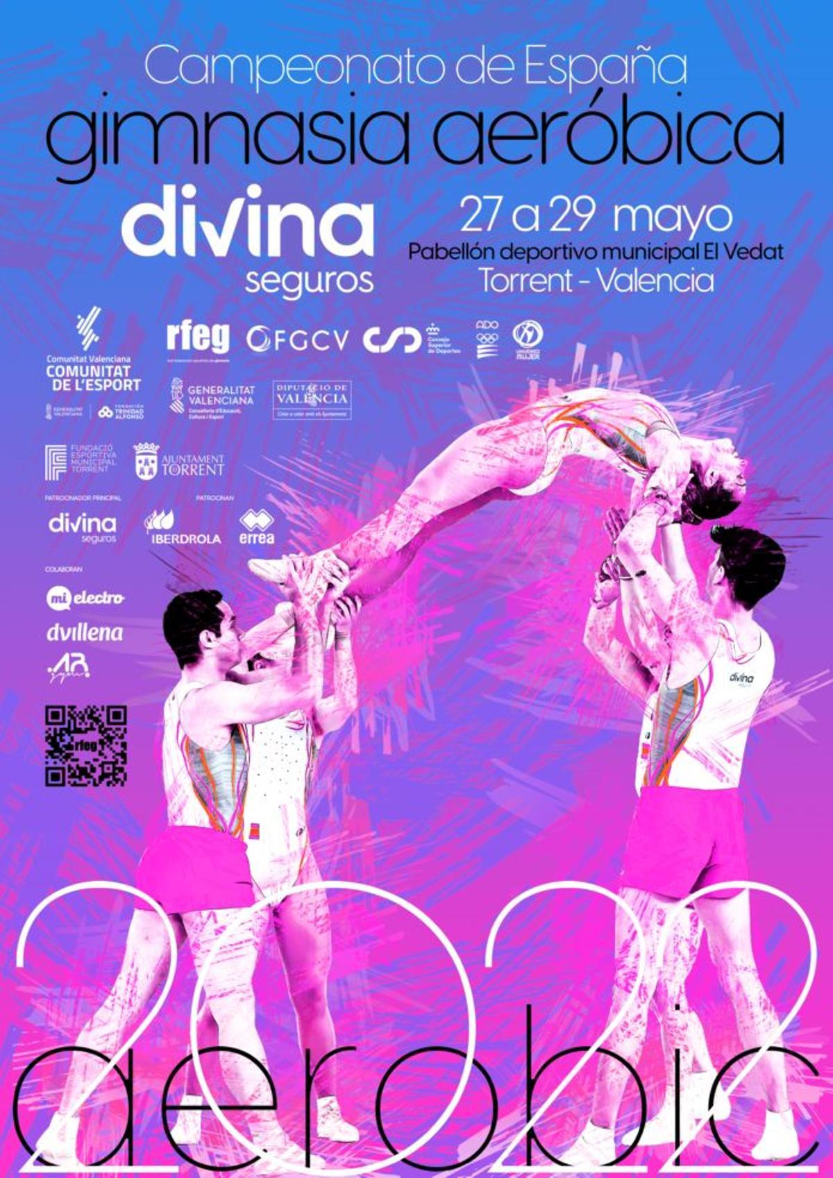 Cartel anunciador del Campeonato de España de Gimnasia aeróbica