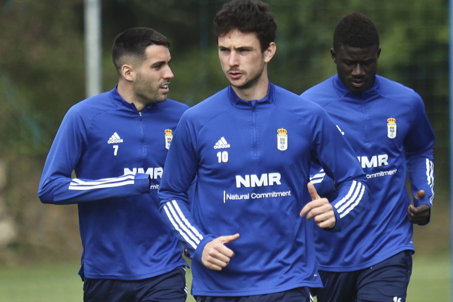 El entrenamiento del Oviedo tras perder en Girona