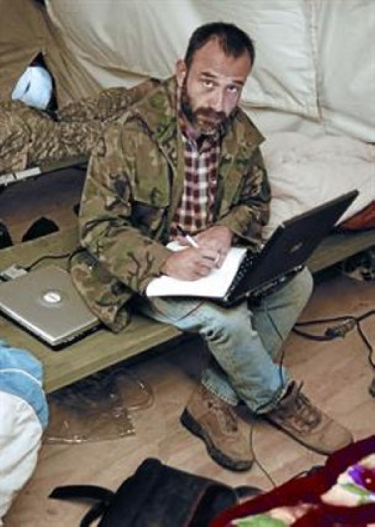 Marc Marginedas, a l’Afganistan, el desembre del 2006.