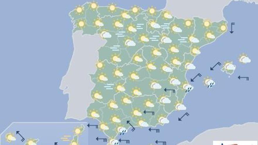 Cielos poco nubosos y probabilidad de calima en Canarias este miércoles