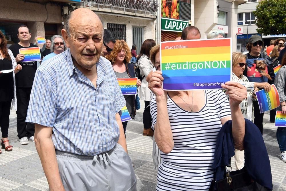 Manifestación contra la homofobia en Sada