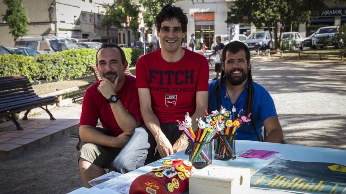 El equipo responsable del Espai Gran, con Manel Aboal a la izquierda.