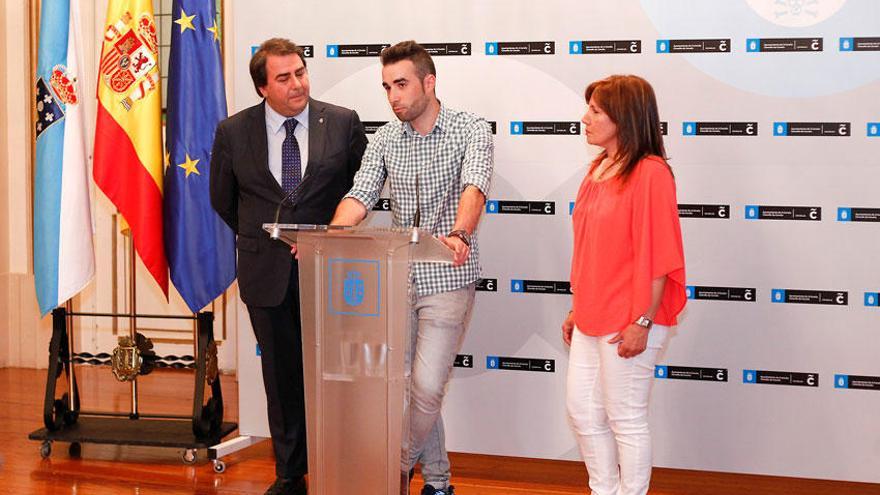 El alcalde recibe a David Arcay