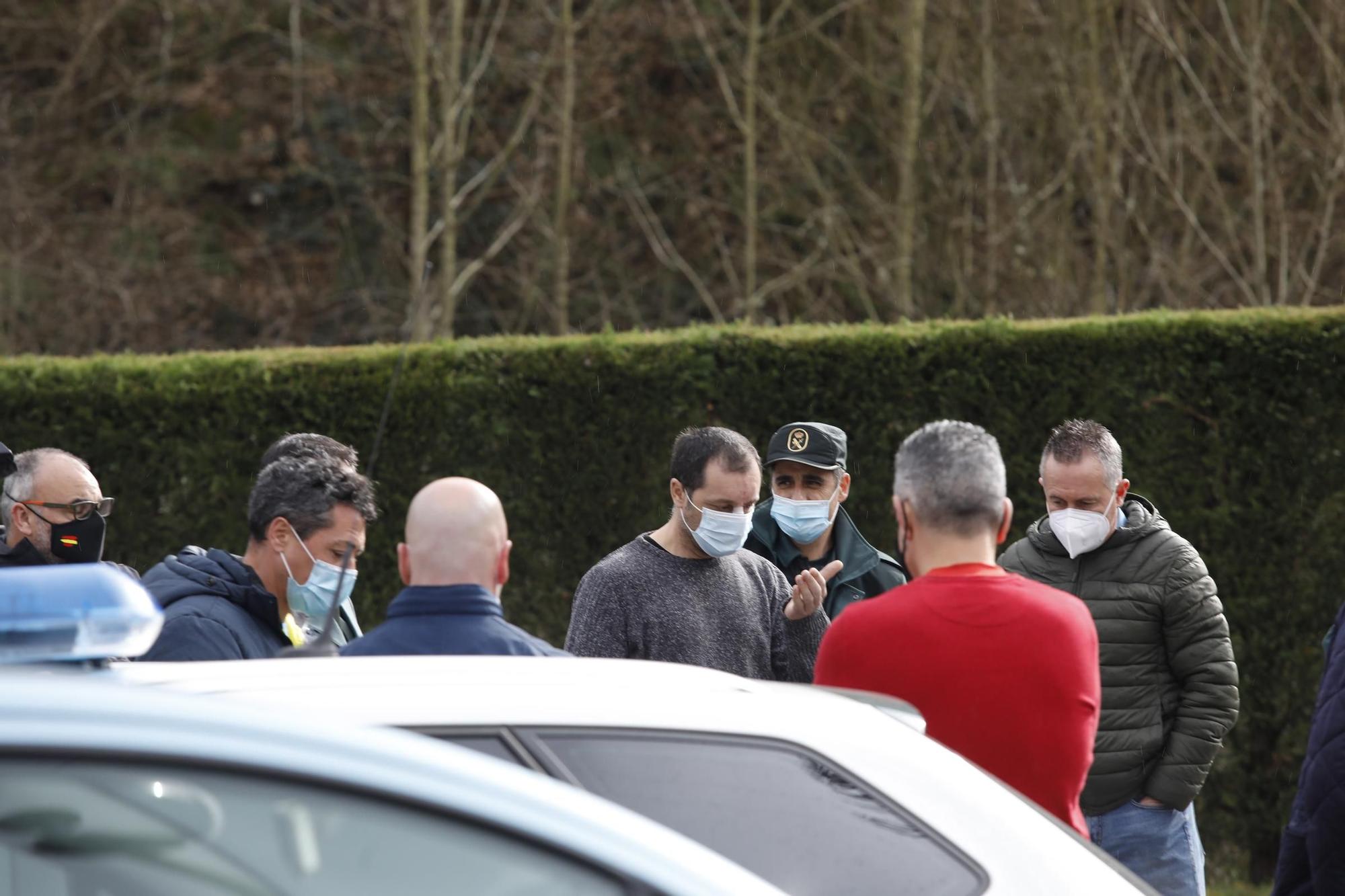 Despedida en el tanatorio al guardia civil atropellado en Mieres