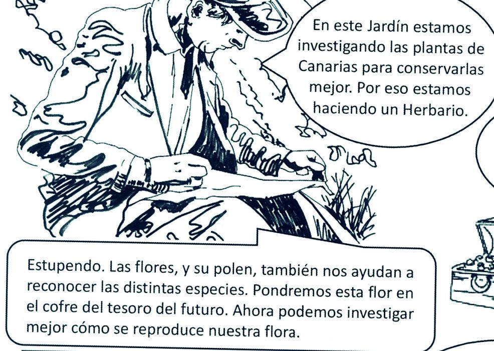 El misterio del Jardín Canario en viñetas