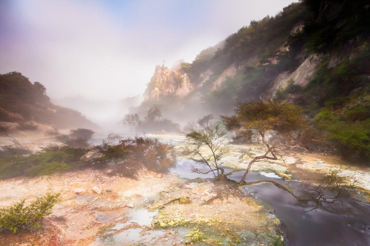 Aguas termales en Waimangu Nueva Zelanda