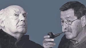 Los escritores Eduardo Galeano y Günter Grass.