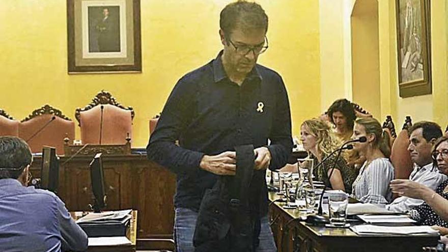 El alcalde de Manacor parÃ³ el Pleno municipal.