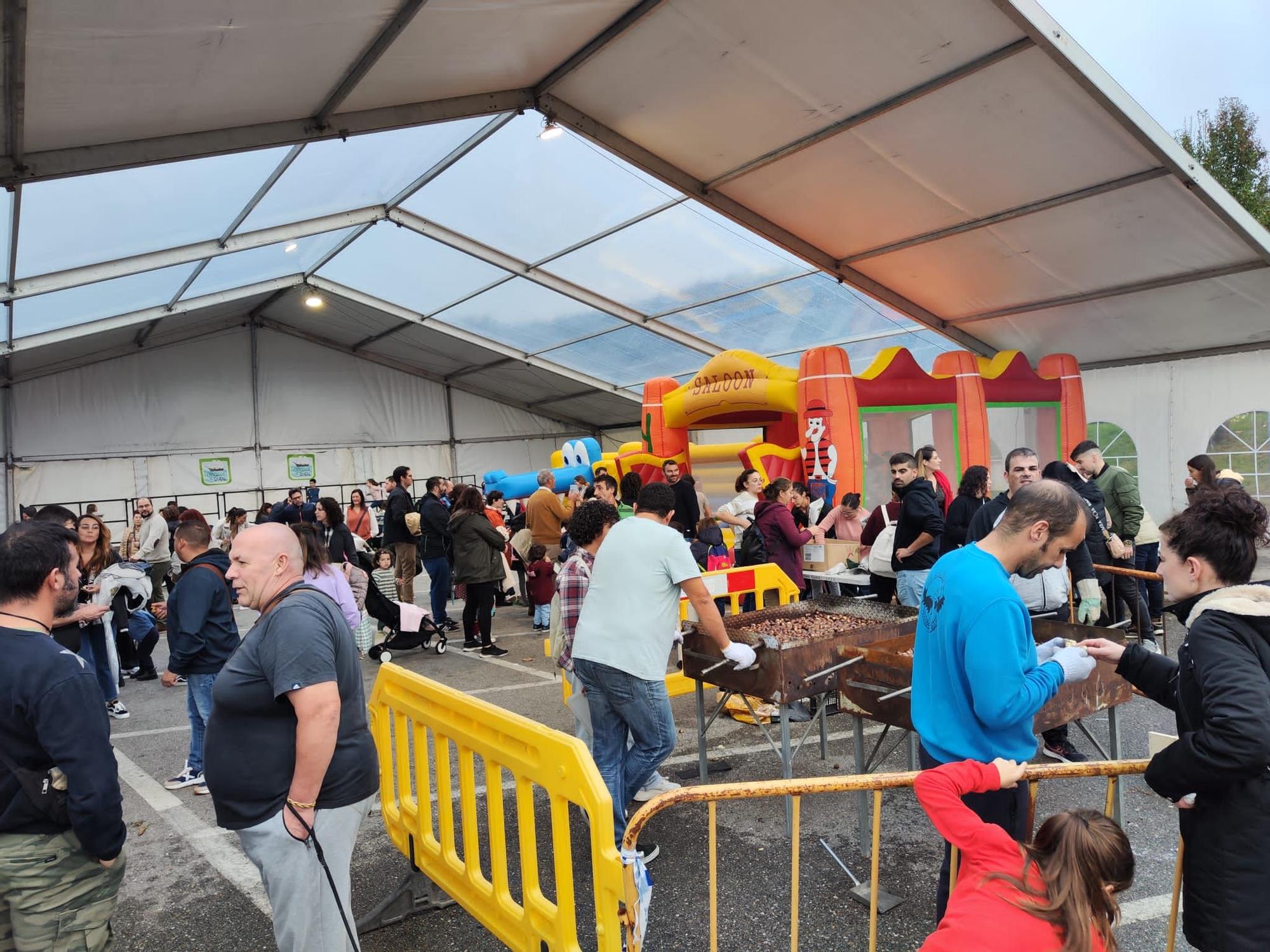 Las procesiones por el San Martiño de Moaña y Bueu aprovechan la tregua de la lluvia