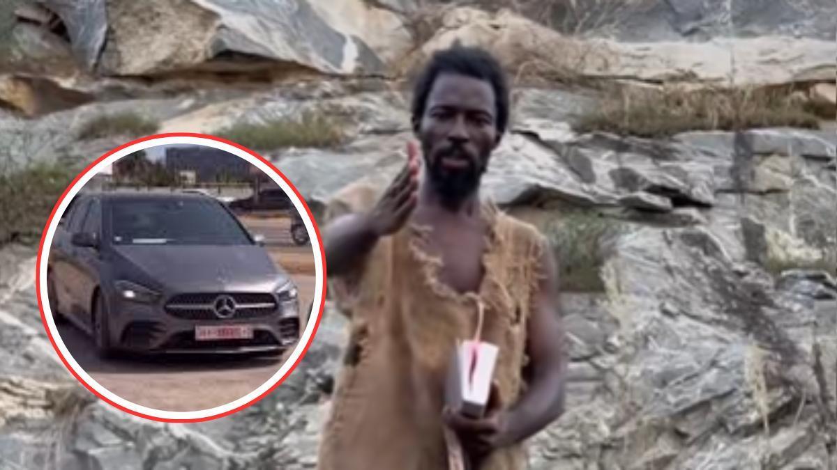 El pseudo predicador Ebo Noah que viaja en Mercedes.