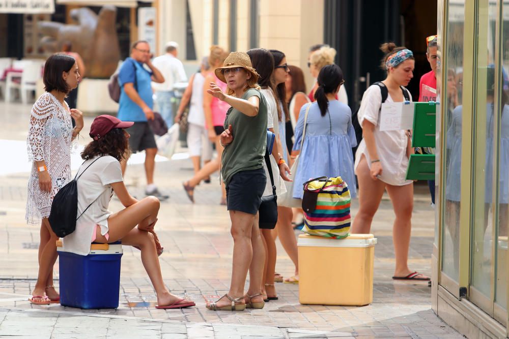 Calor y terral en Málaga.