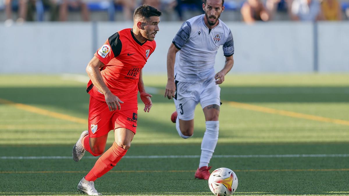 Jairo Samperio, durante un lance del choque.