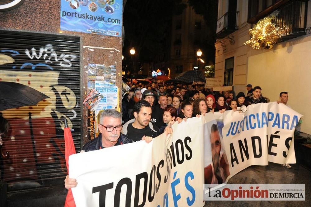 Protesta por la agresión a Andrés Martínez