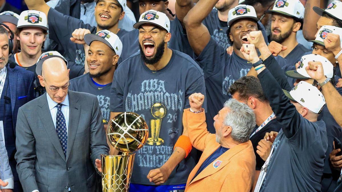 KNICKS CAMPEONES NBA | Noche de euforia en Nueva York por la proclamación de los Knicks como campeones de la NBA