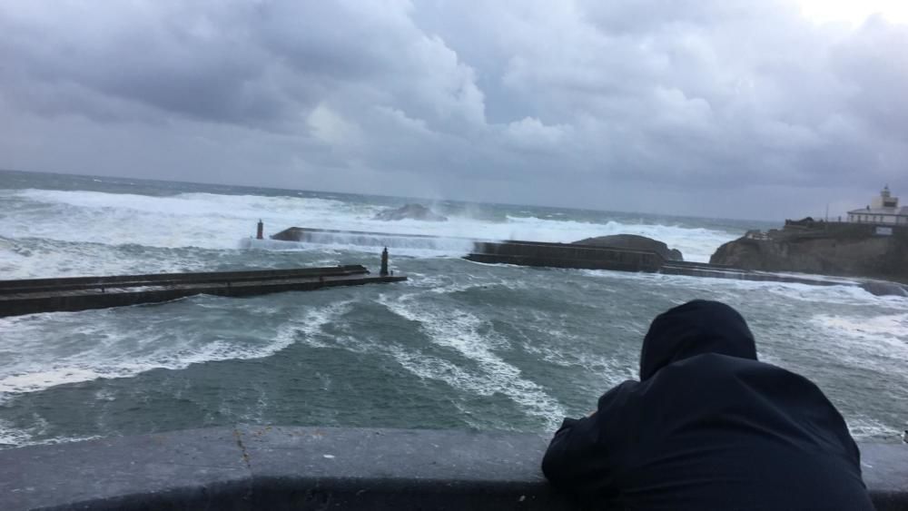 Las imágenes del temporal en Asturias