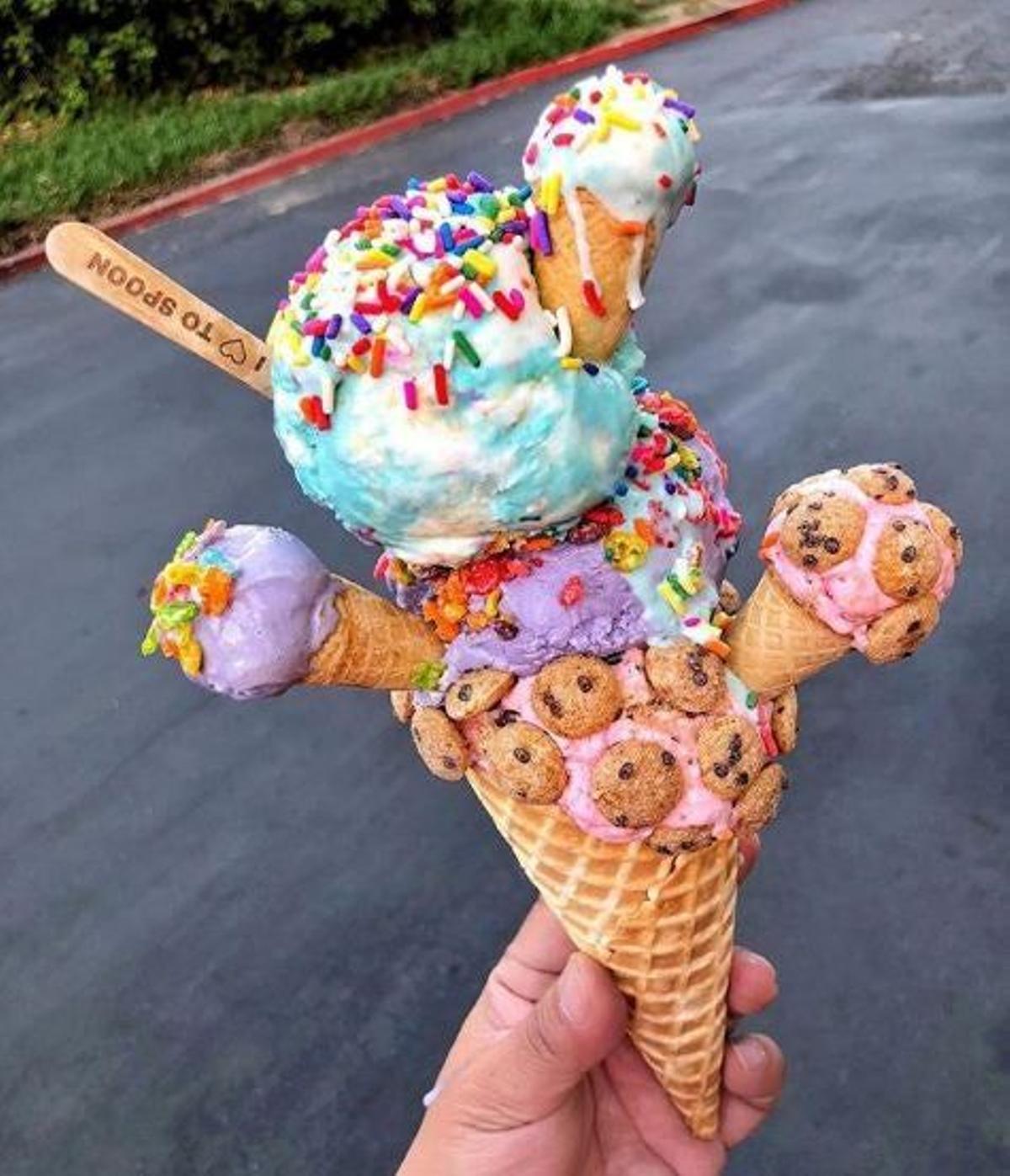 El helado multicono