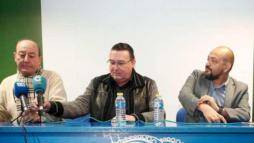 Desde la izquierda, Tejero, Tamargo y Álvaro López.
