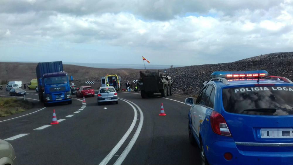 Fallece al colisionar su motocicleta contra una señal de tráfico en Fuerteventura