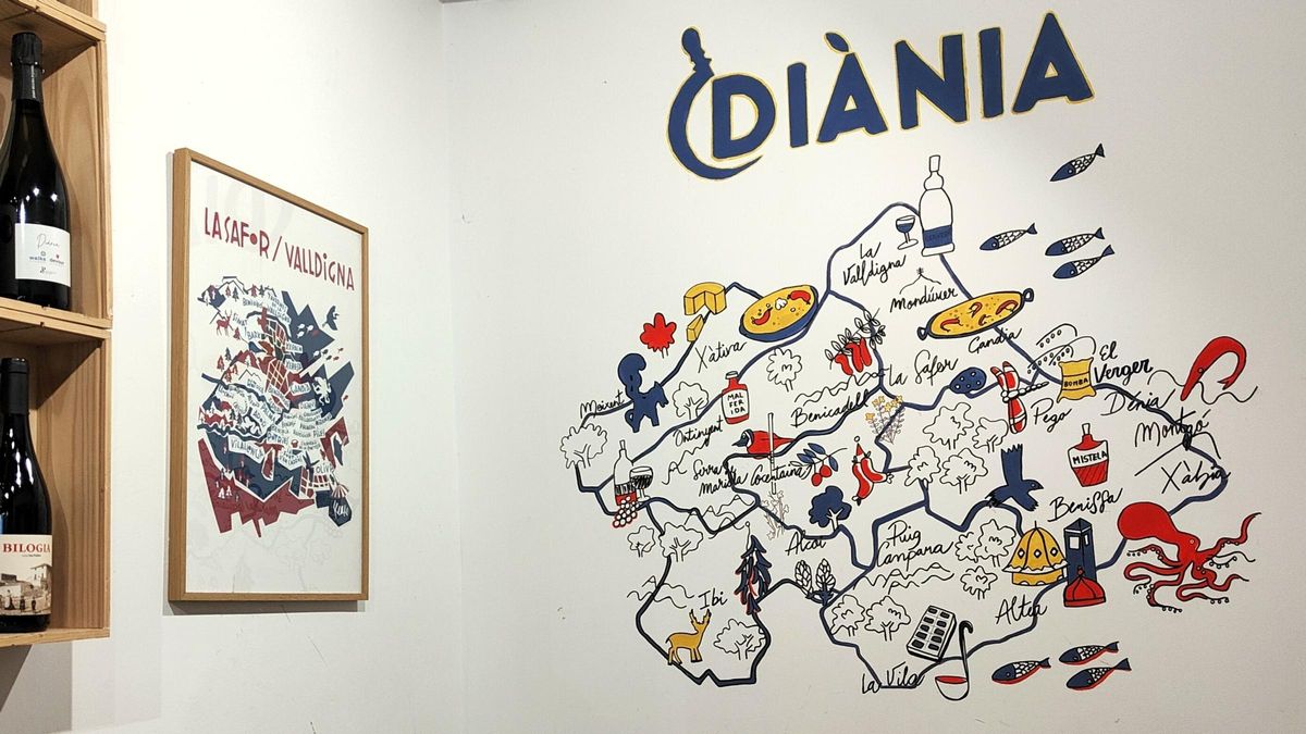 El comedor del restaurante Diània.