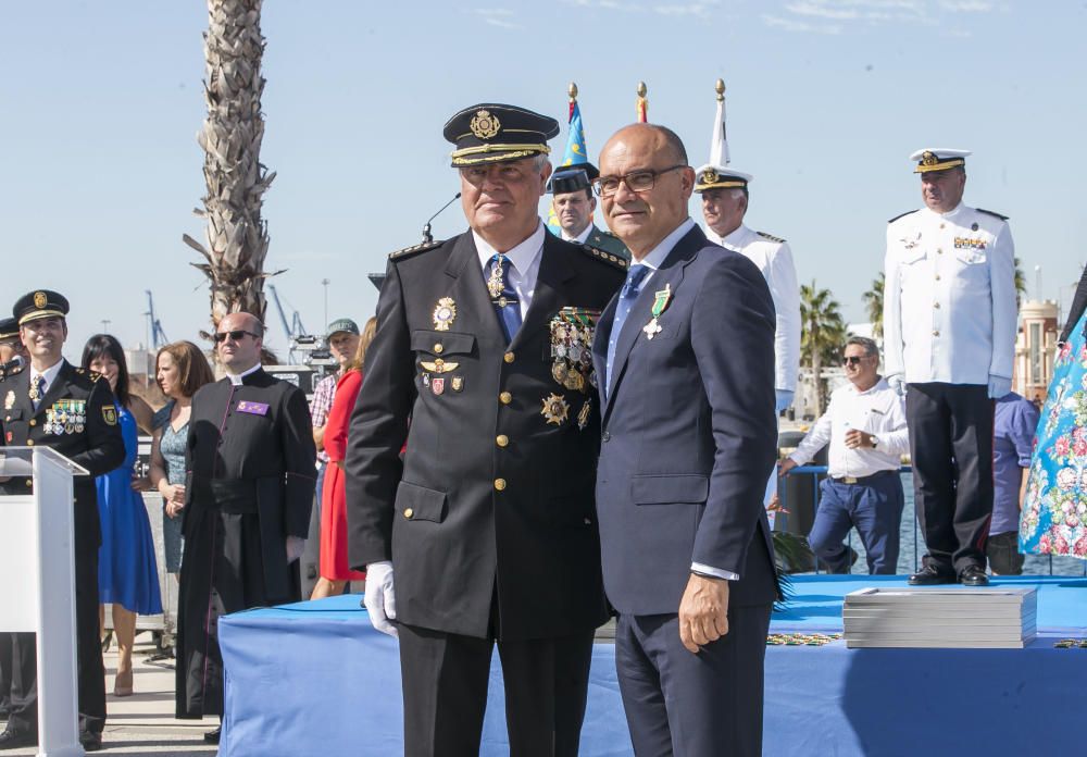 Un momento del acto de la Policía.