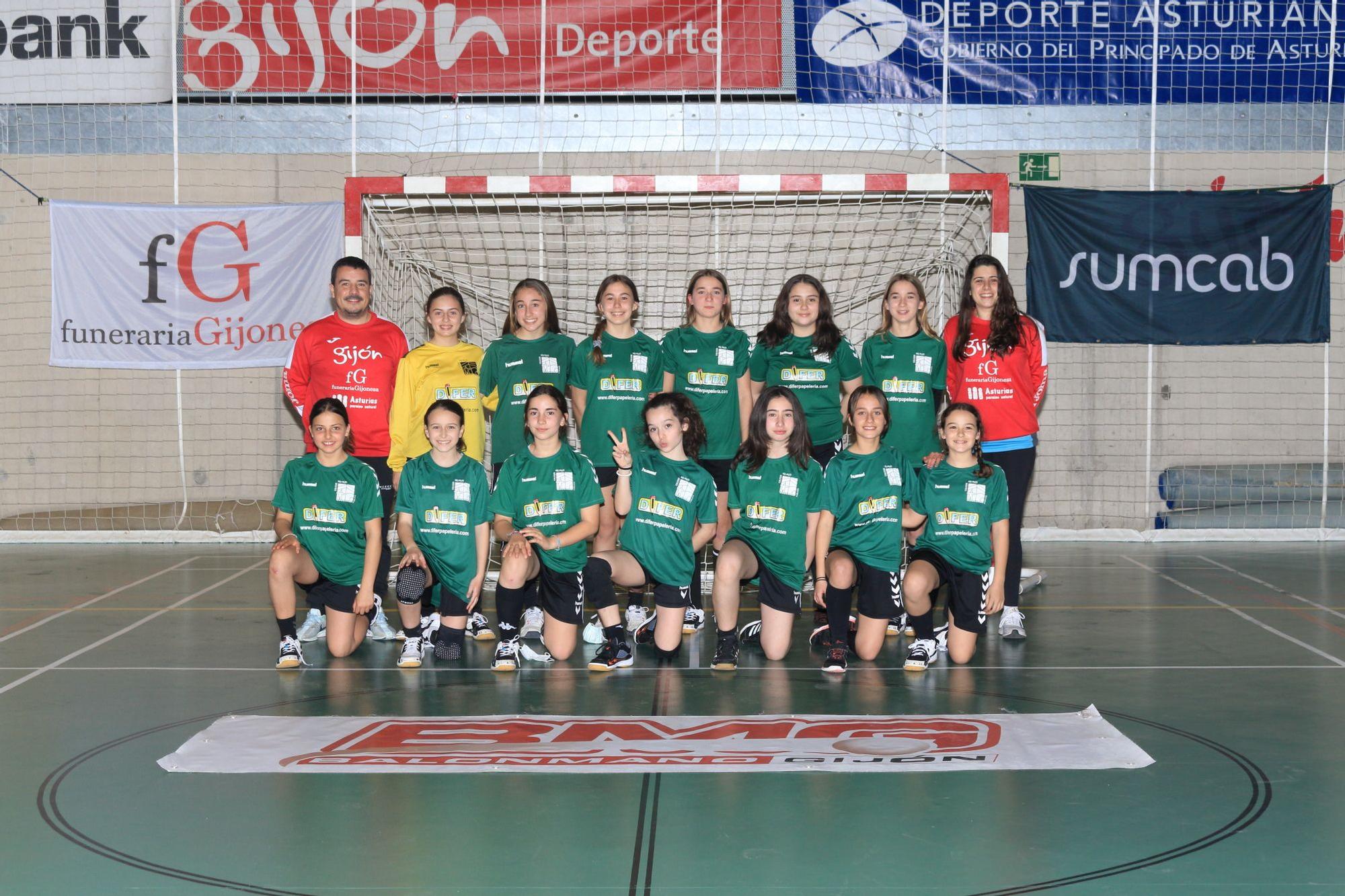 Estos son los equipos del Balonmano Gijón