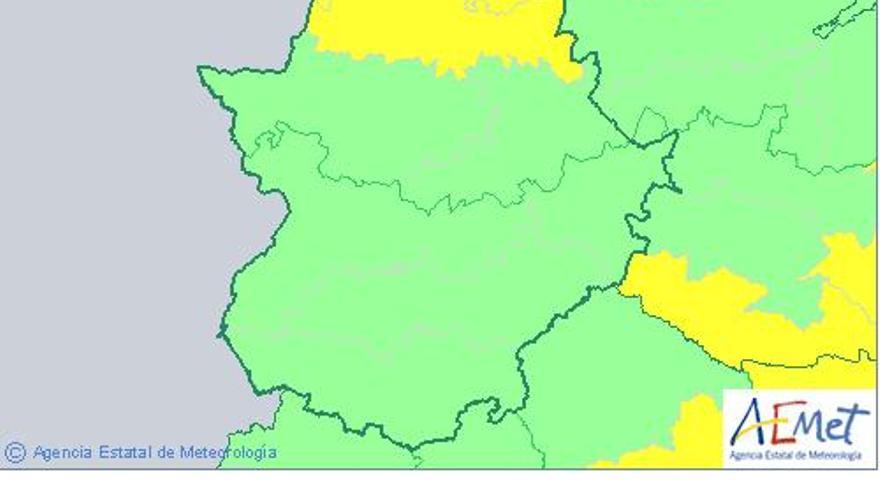 Alerta por lluvias y tormentas en el norte de Extremadura