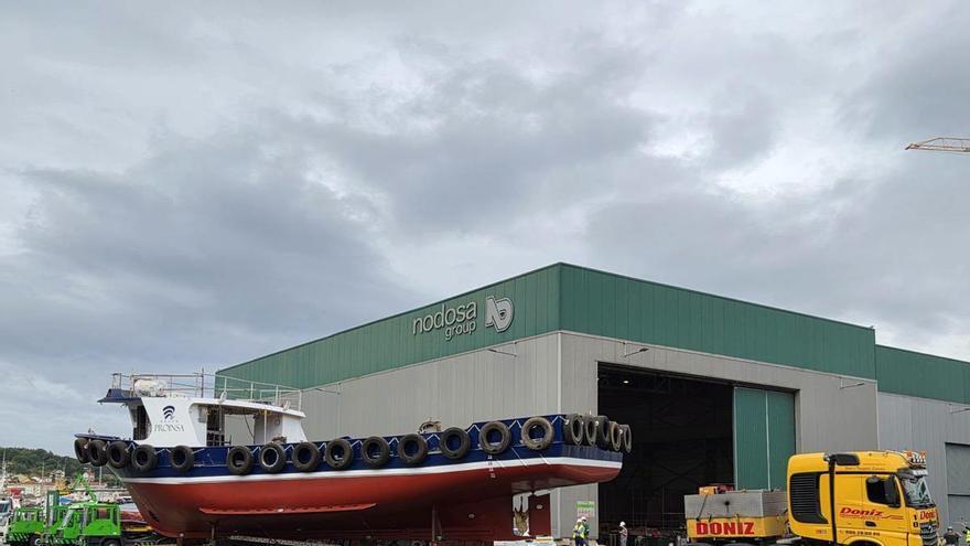 Nodosa avanza con la dupla de mejilloneros: botadura del barco encargado por Proinsa