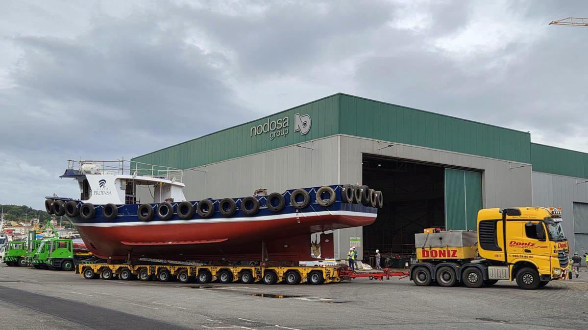 El mejillonero que fabrica Nodosa Shipyard en Marín para Proinsa.