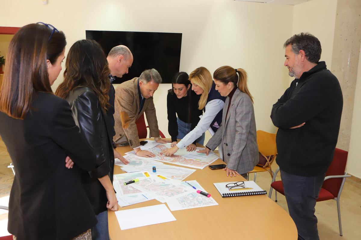 Reunión de coordinación mantenida en el servicio de Urbanismo.