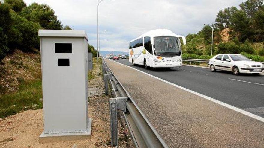 Feste Radarfalle auf Mallorca.