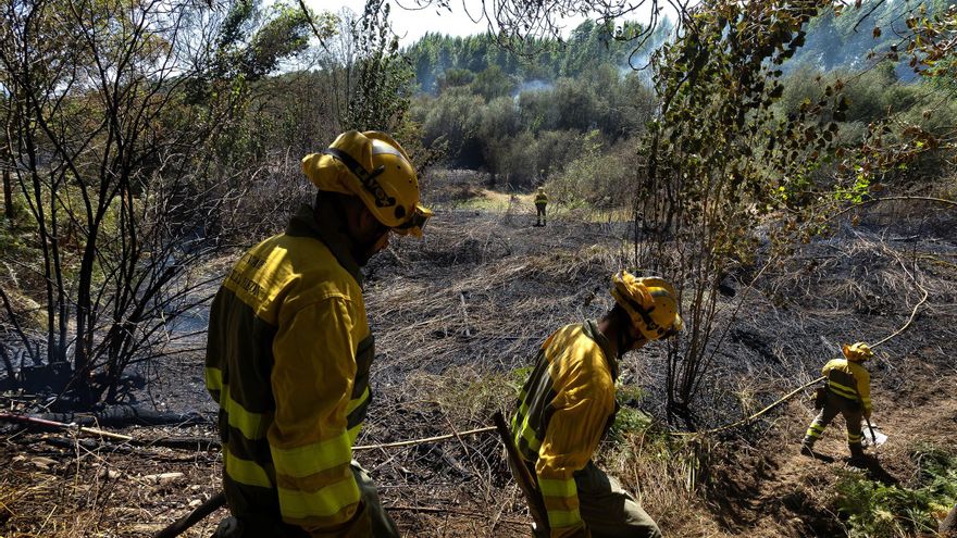 Controlado un incendio forestal en Sanjuanejo (Salamanca)