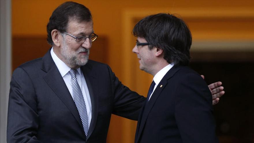 Rajoy i Puigdemont en una foto de l&#039;abril passat.