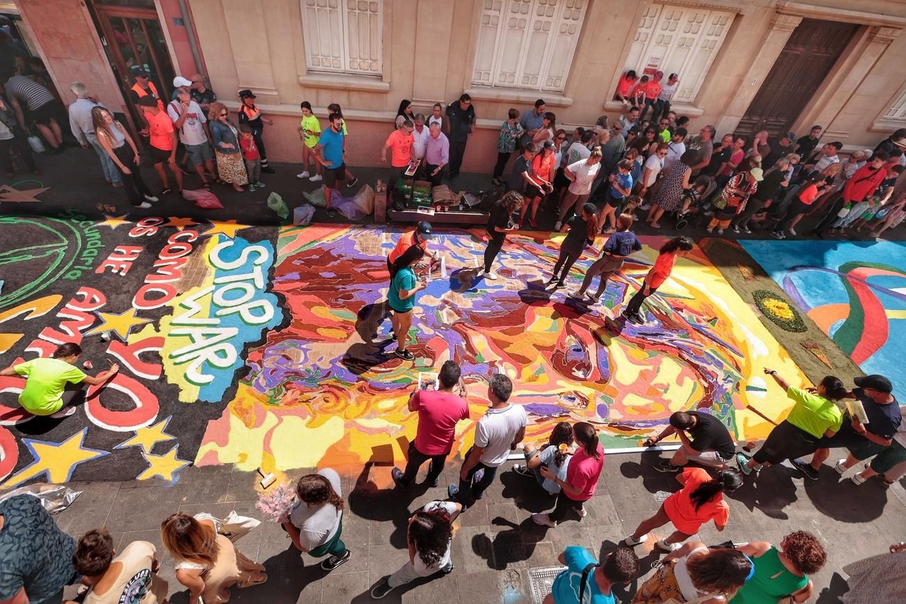 Alfombras del Corpus Christi en La Laguna