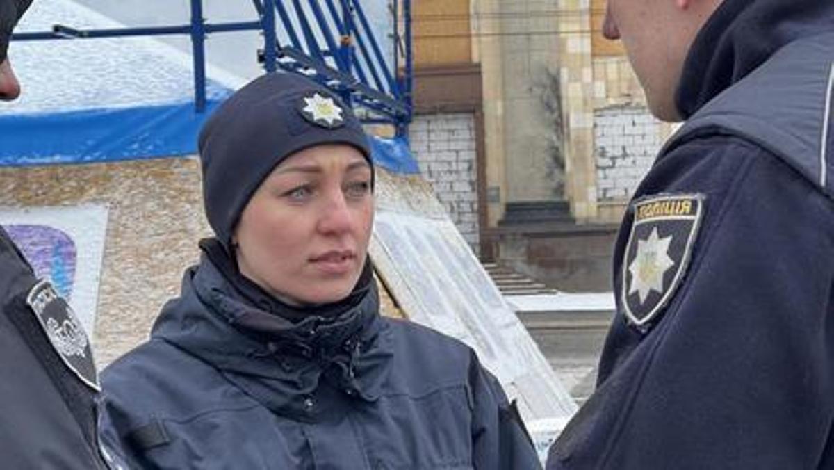 Alena Strijak, jefa de policía de Járkov.