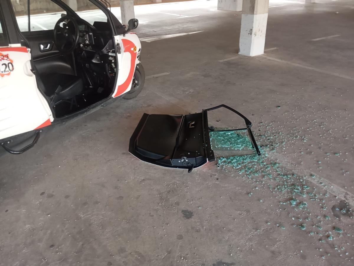 Desperfectos ocasionados en el vehículo.