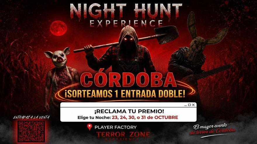 Diario CÓRDOBA te regala una entrada doble para 'The Night Hunt Experience ', la cacería que llega Córdoba en Halloween