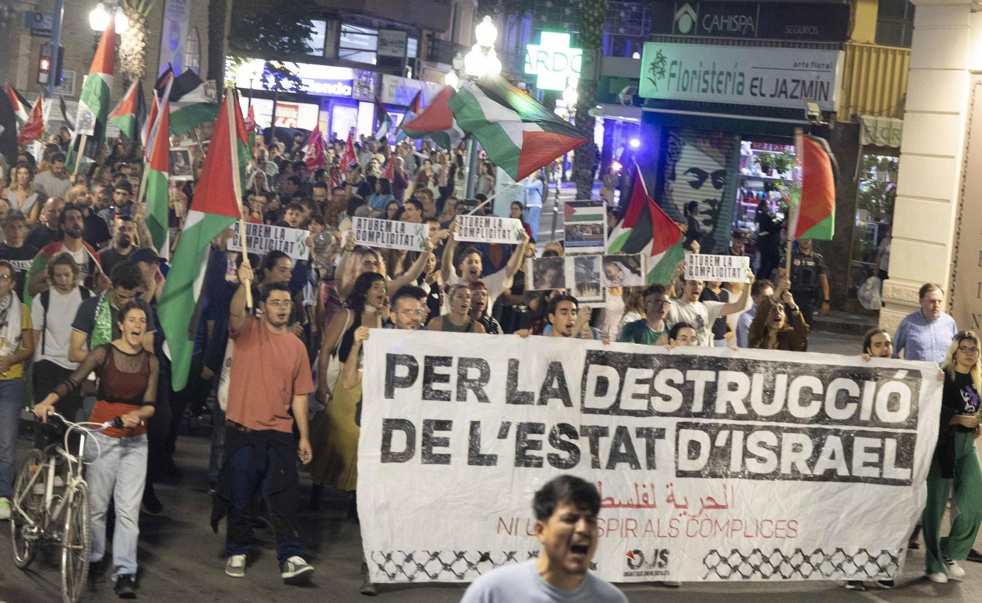 Alicante alza la voz por Palestina en una jornada de movilizaciones