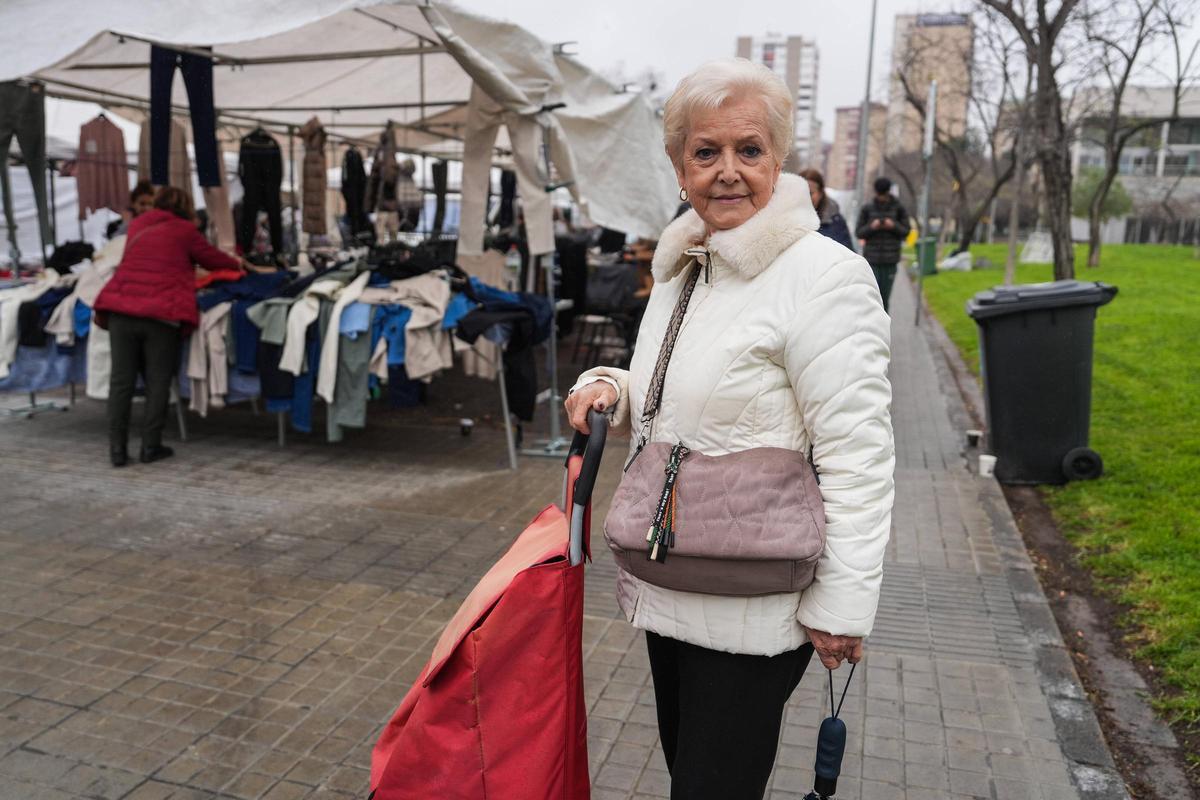 Eladia Castillo, vecinos del barrio de el Grog en Bellvitge