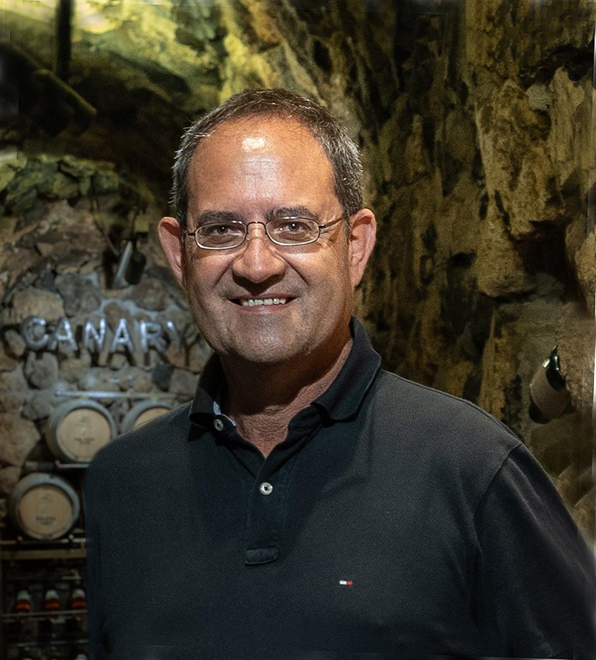 Juan Jesús Méndez, presidente del DOP, en un bodega.